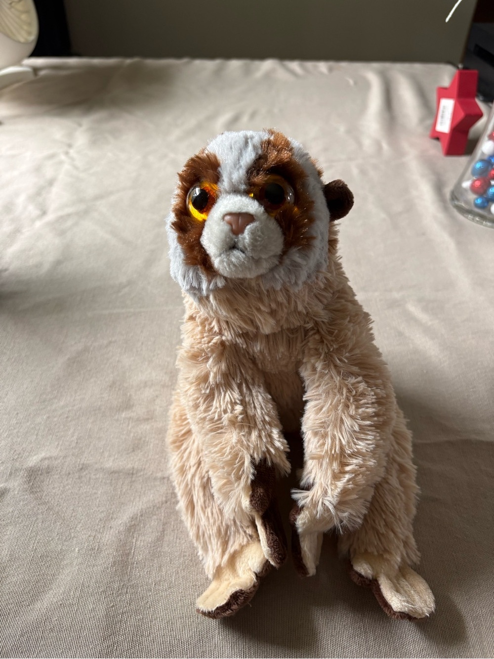 Plush Sloth Toy - Tan and Brown Soft Stuffed Animal 9in